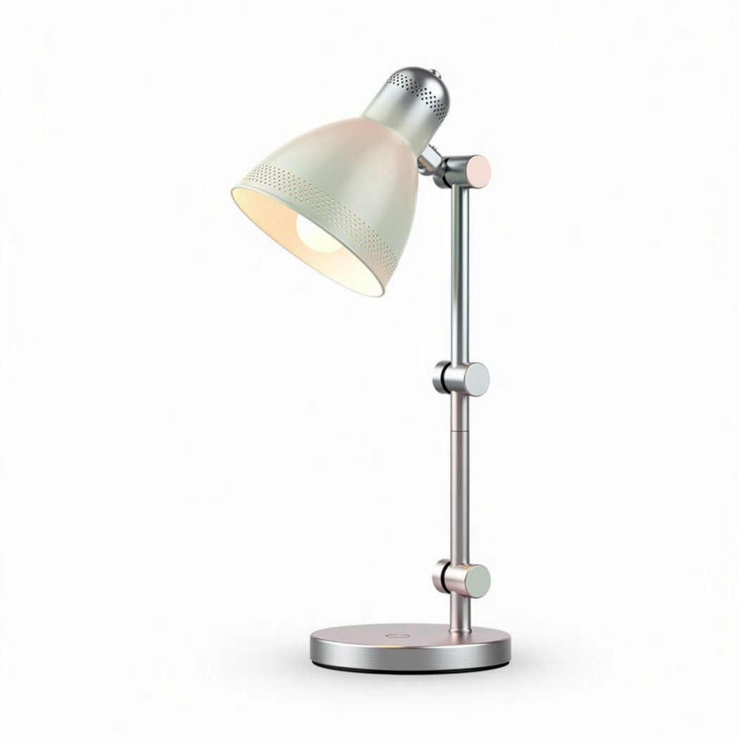 Lampada da tavolo nera con braccio regolabile in metallo 30 x 20 x 50cm